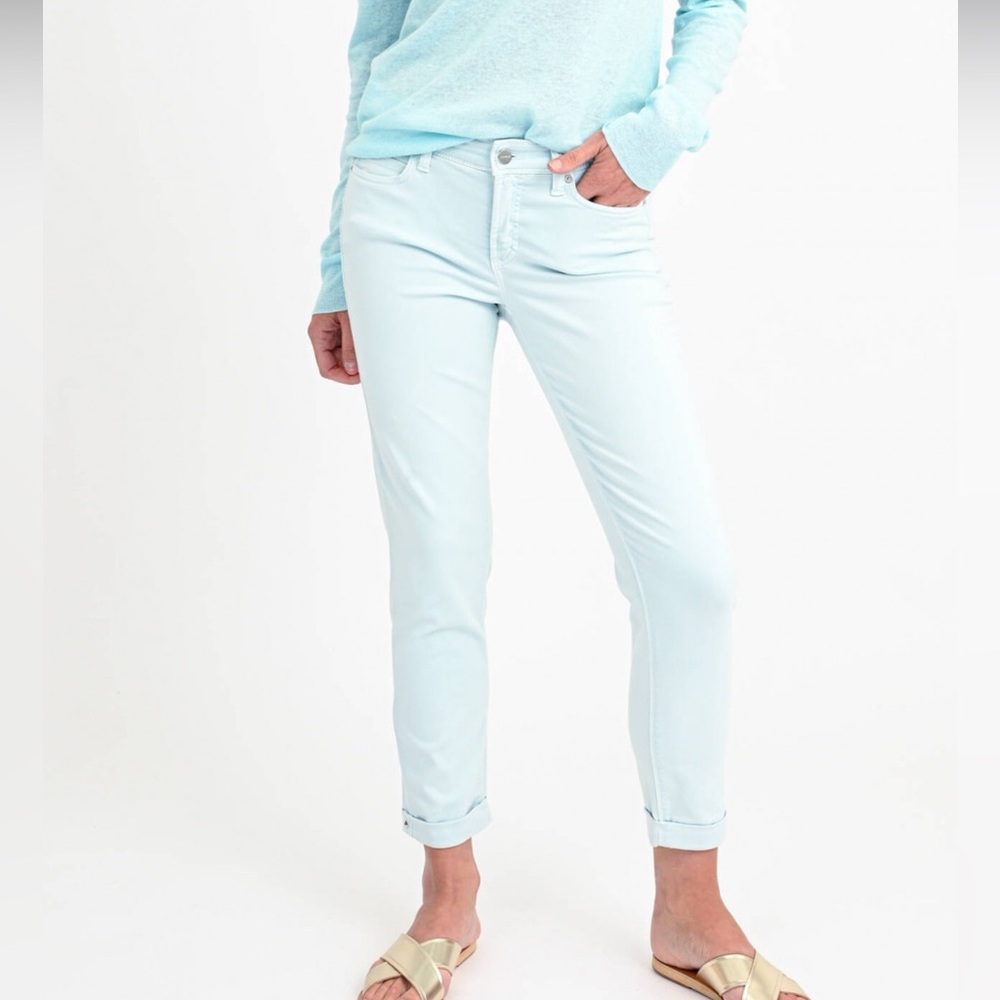 Cambio Light Blue Skinny Cuffed Ankle / Crop  Pant